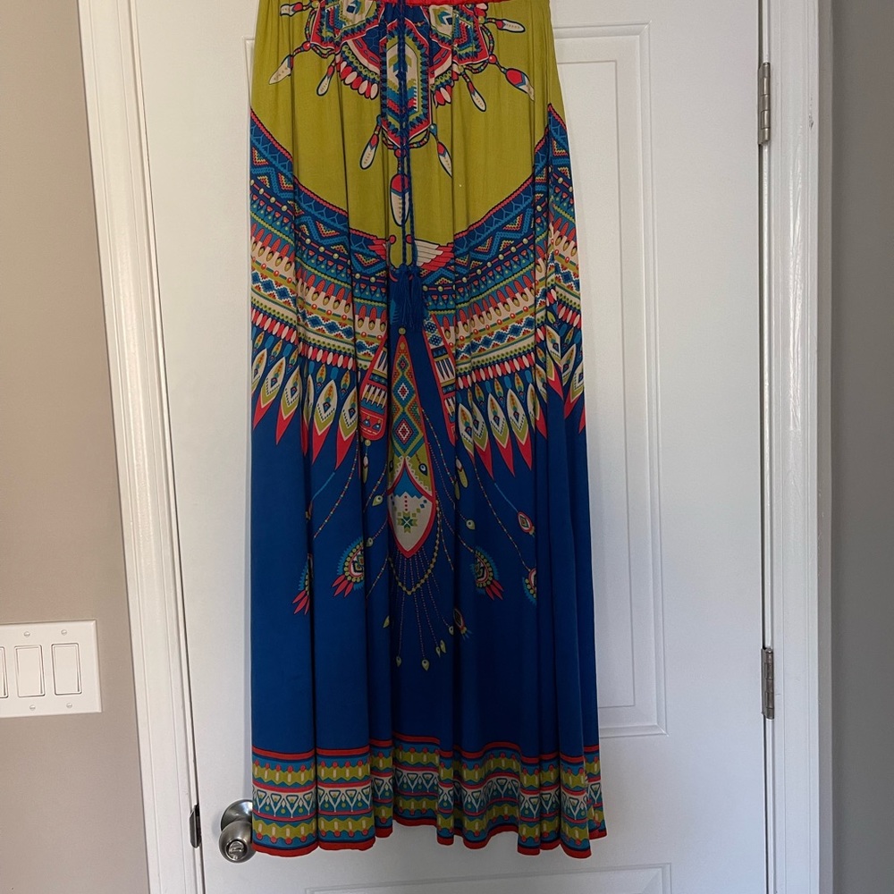 Swell Small Drawstring. Multi Colored Maxi Skirt - image 4